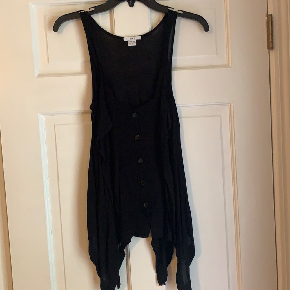 Bar III flowy black top size small